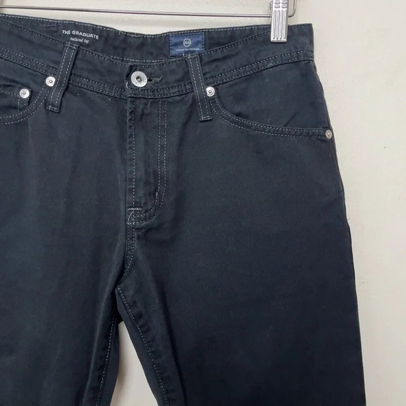 ADRIANO GOLDSCHMIED AG Mens 29R The Graduate Tailored Fit Stretch Jeans In Black - Picture 5 of 14